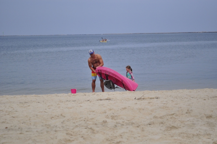 P was all about the pink kayak
