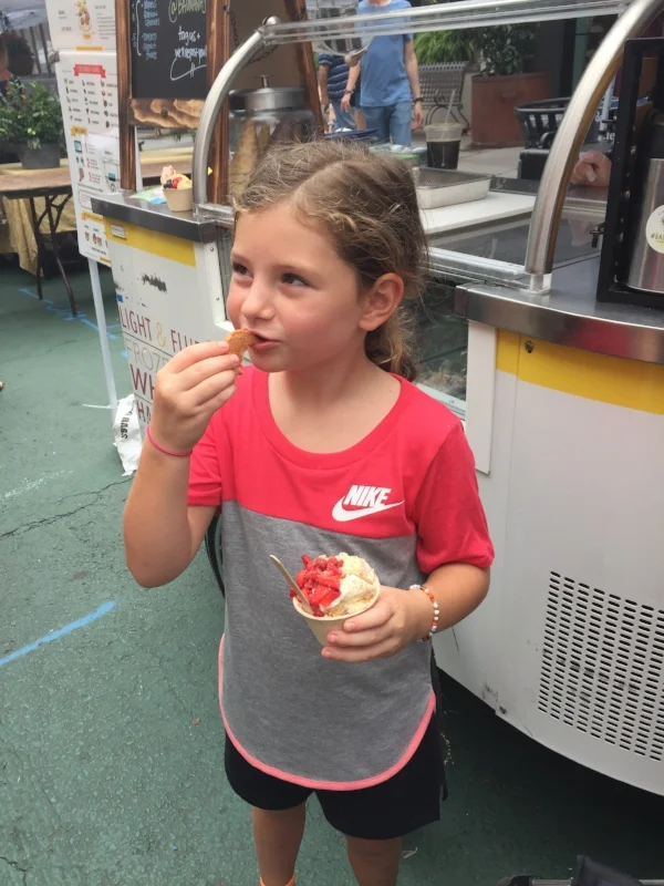 This girl and her high falutin’ tastes. She chose the lychee rose.