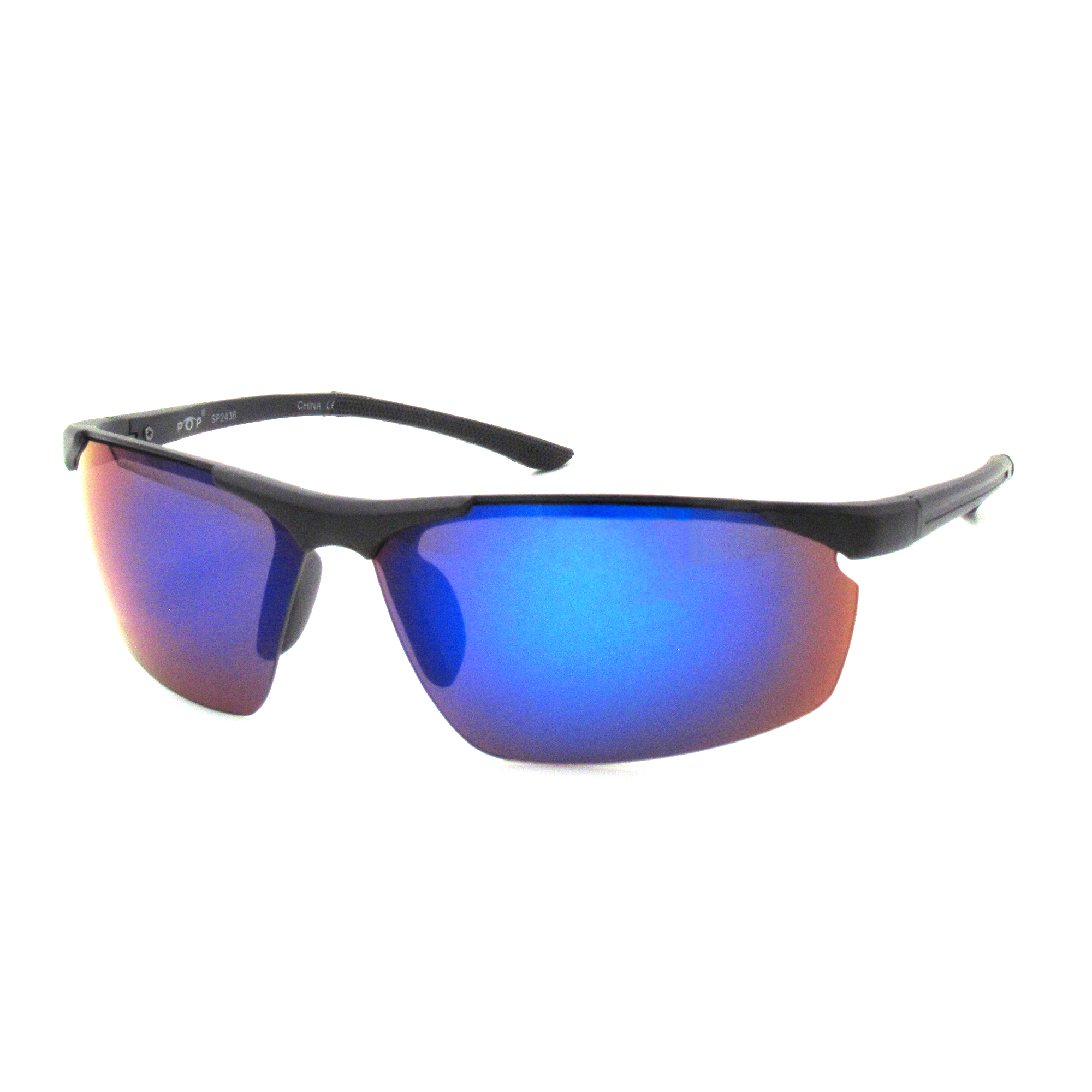 SP2436 Mens Designer Style Blue Lens Sport Sunglasses Dozen — POP  FASHIONWEAR