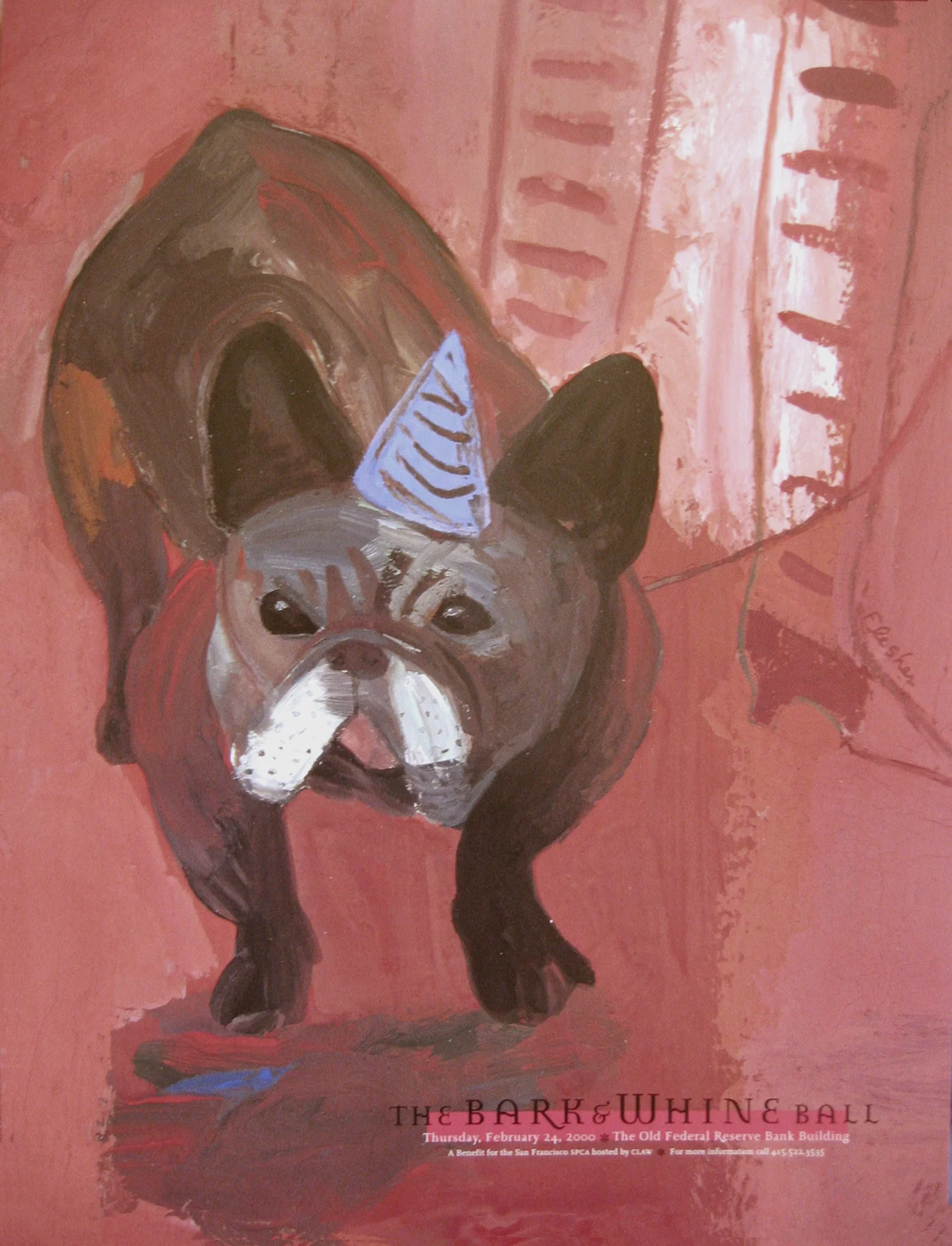 Alfred with party hat