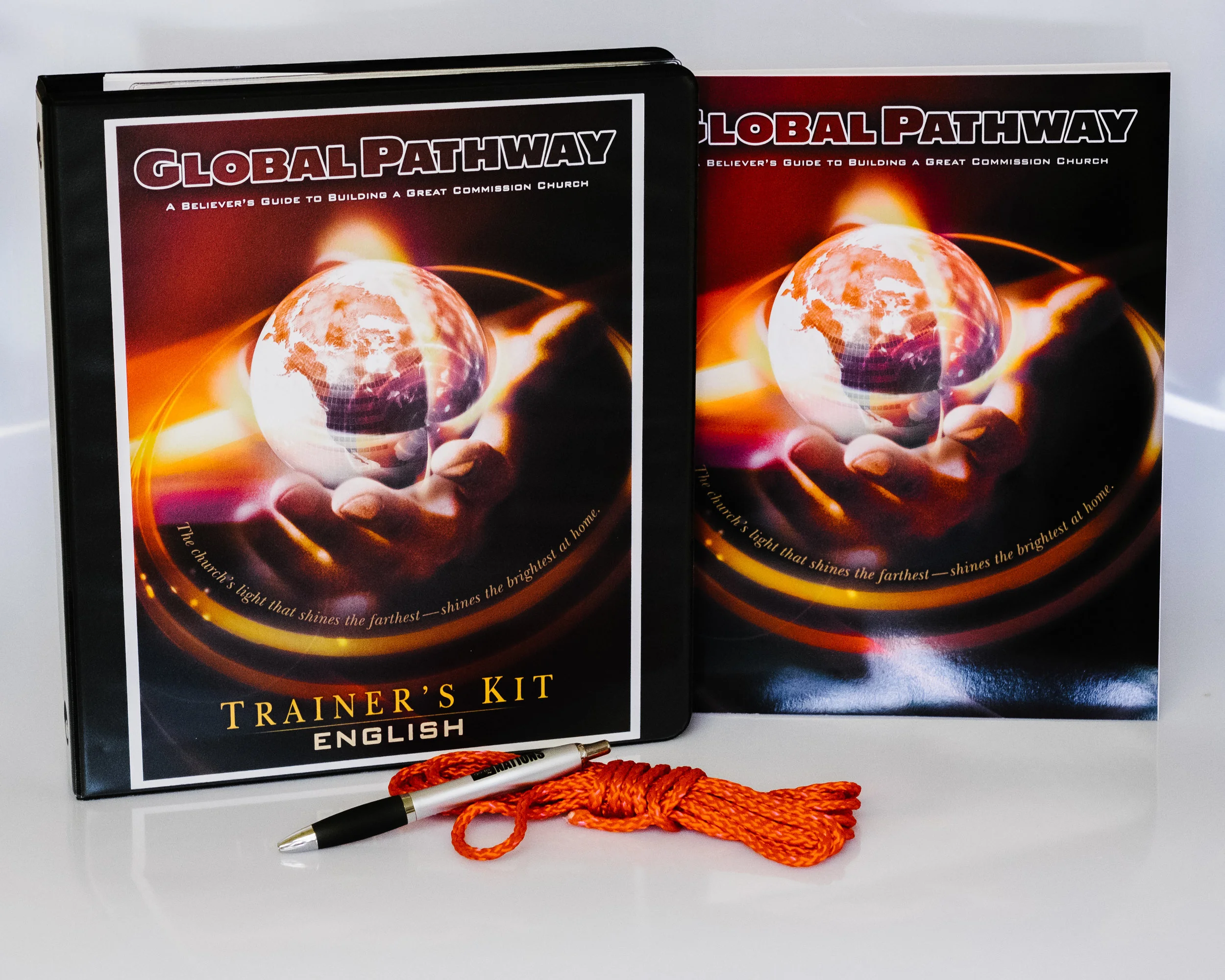 The printed Global Pathway Trainer's Kit is contains props, tools, PowerPoint files, videos, and Trainer's Notes--all to empower the leader to conduct their own Global Pathway Conference or simply to allow the pastor to implement this transformational training in his or her own church. The Trainer's Kit is included in GPIN Membership, and includes Student Manual as well as (2) additional sessions by Dr. Jerry Williamson AND full-length videos of the entire course.