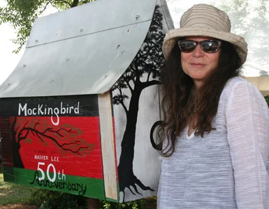 Director Sandy Jaffe at the 50th anniversary celebration of To Kill A Mockingbird in Monroeville, Alabama.