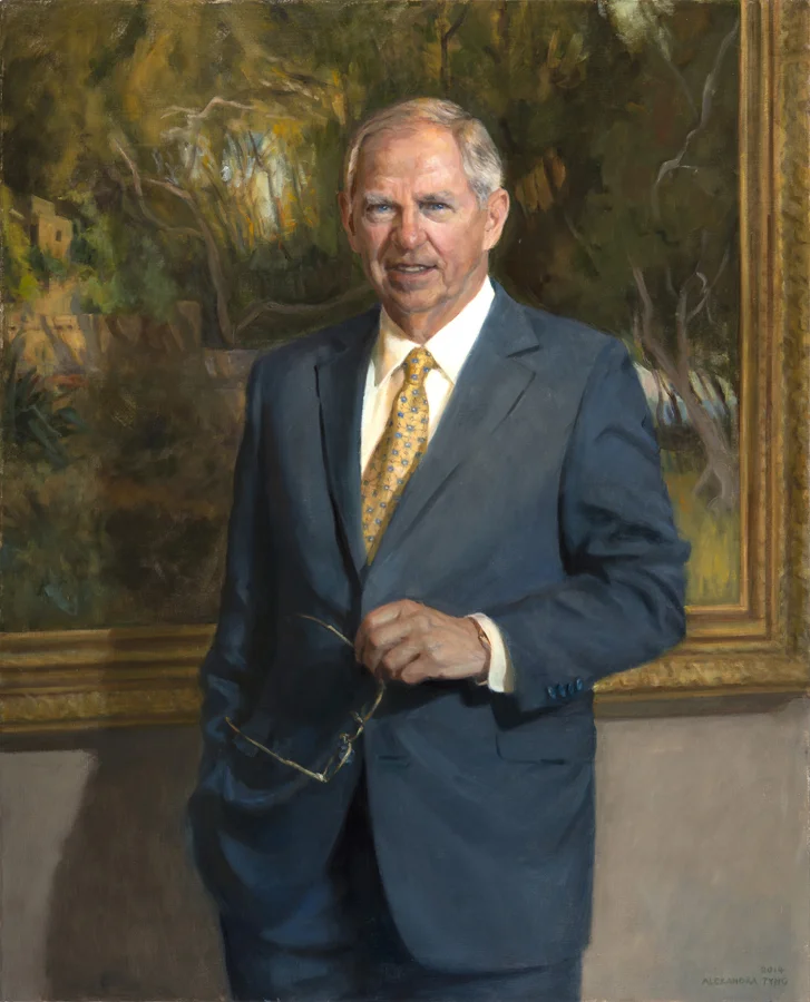 Chuck Pennoni , President Drexel University, oil on linen, 42" x 34" Collection Drexel University, Philadelphia, PA