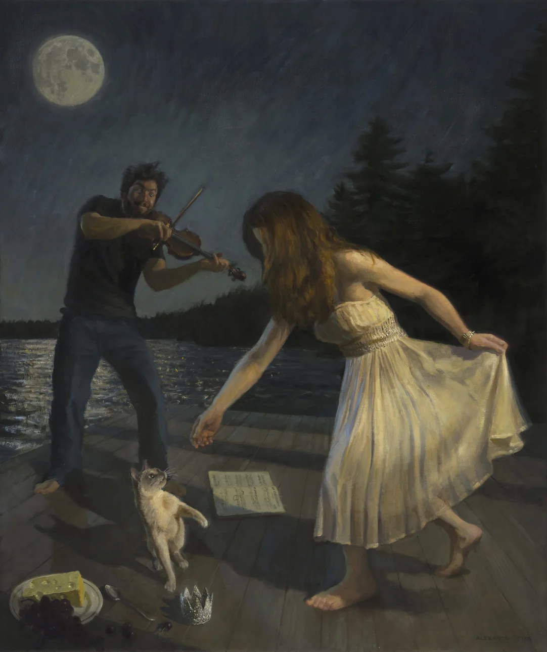 Perigee , oil on linen, 50" x 42"