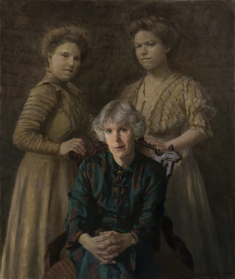 The Grandmothers , oil on linen, 40" x 34"