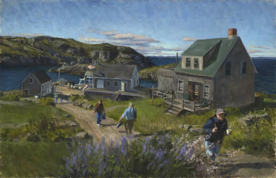 Afternoon Ferry, oil on linen, 26" x 40"