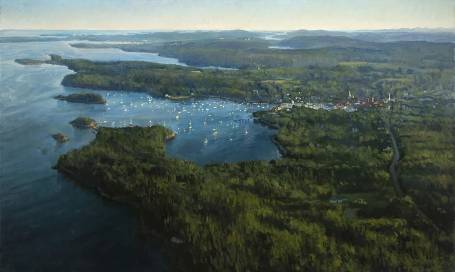 Three Harbors , oil on linen, 36" x 60"