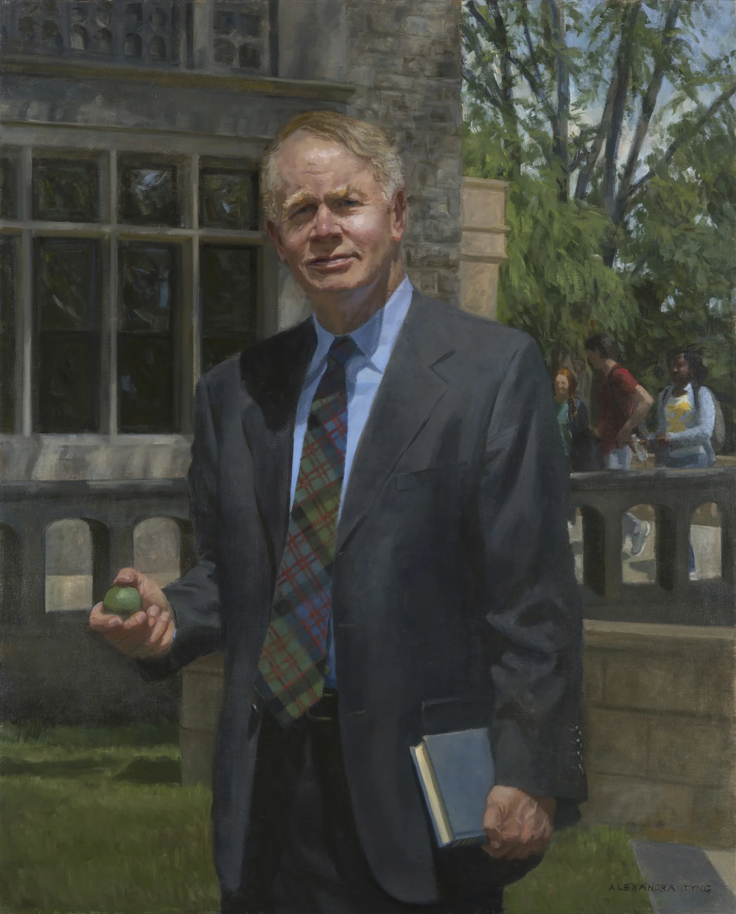 David Felsen , Headmaster, Friends Central School, oil on linen, 42" x 34" Collection Friends Central School, Wynnewood, PA