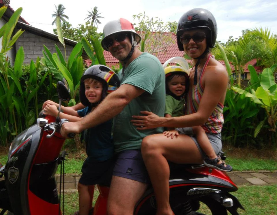 Our last family trip to Bali - just like the locals do it