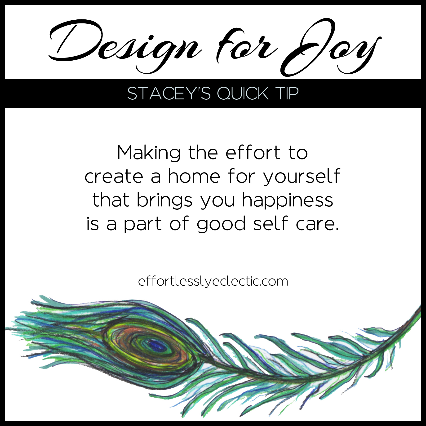 Design for Joy - A home decorating tip about the importance of a joyful home