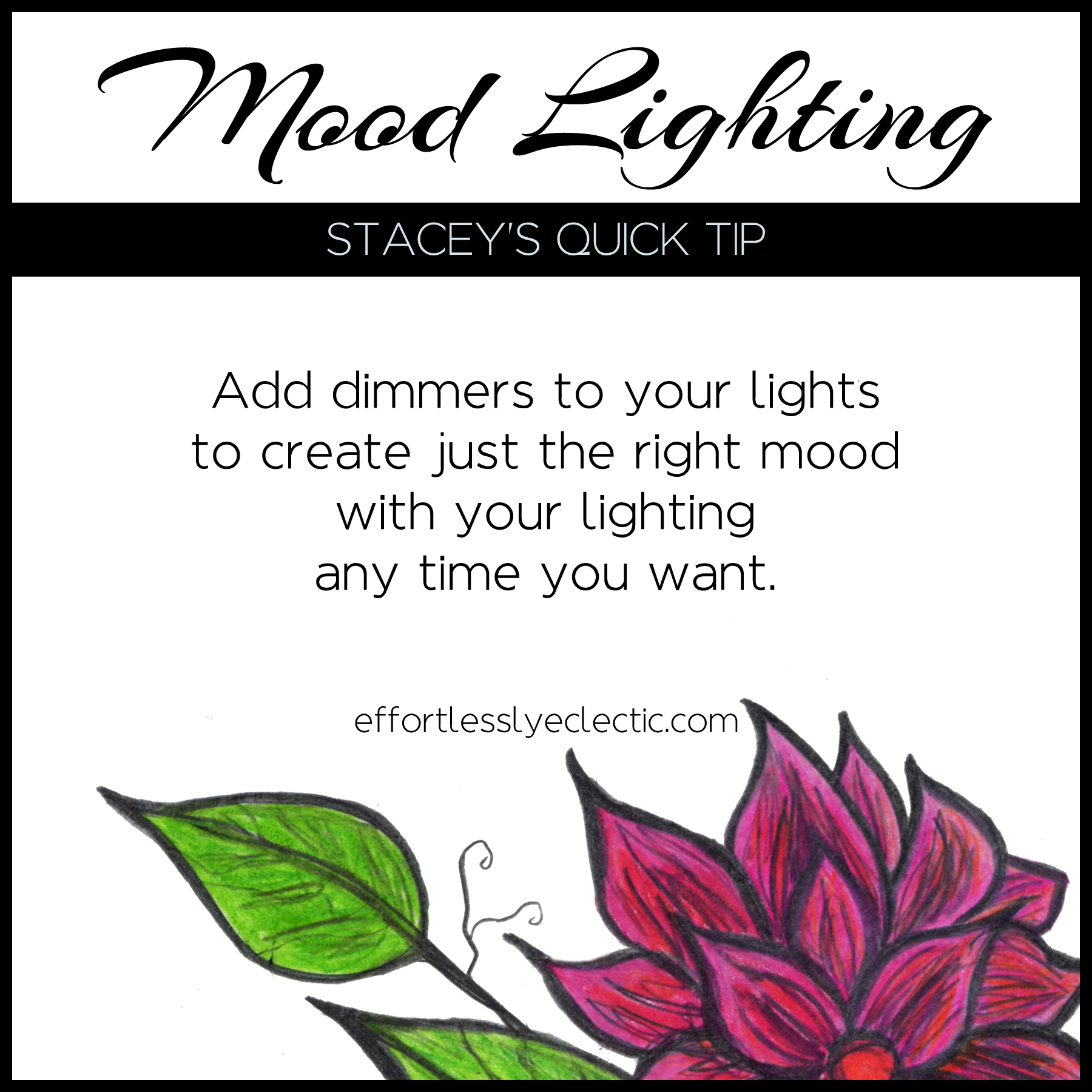 Mood Lighting - A home decor tip about how to create mood lighting