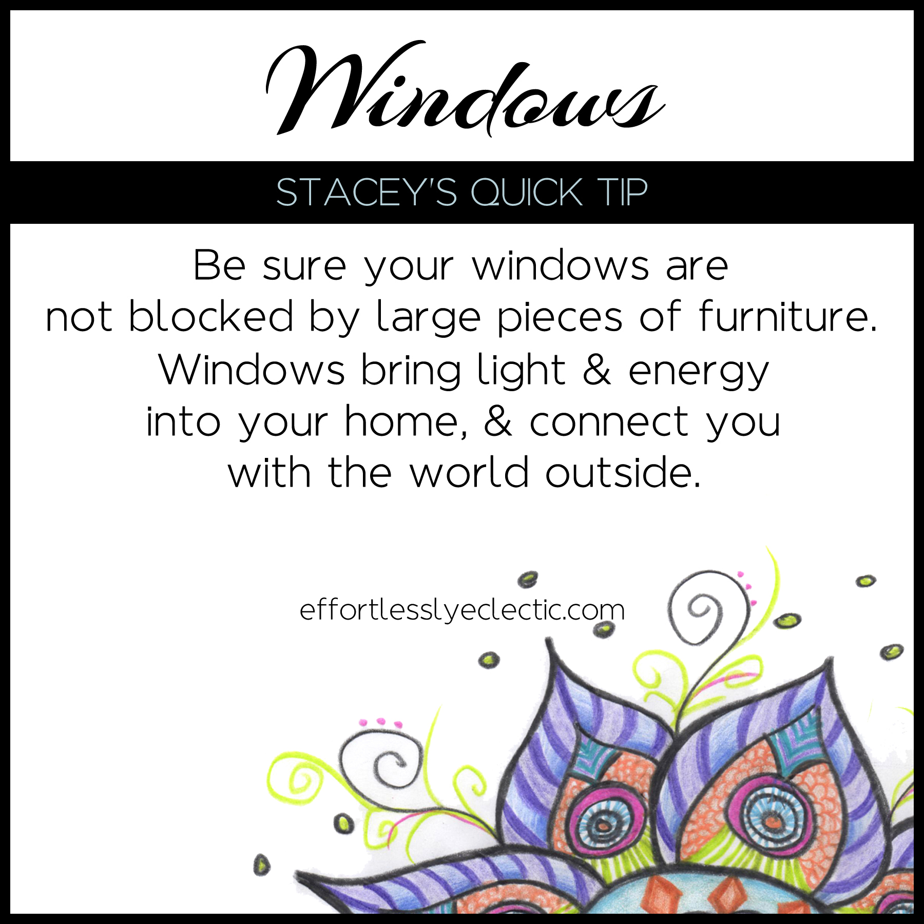 Windows - A home decor tip about windows in your home