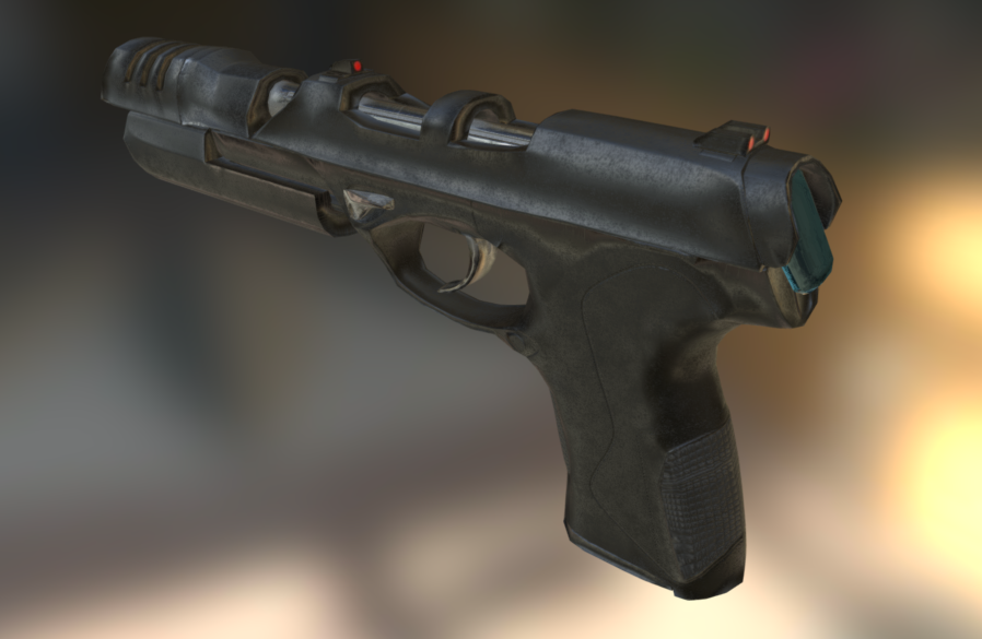 The little screen on the back shows ammo levels and other useful info to the shooter