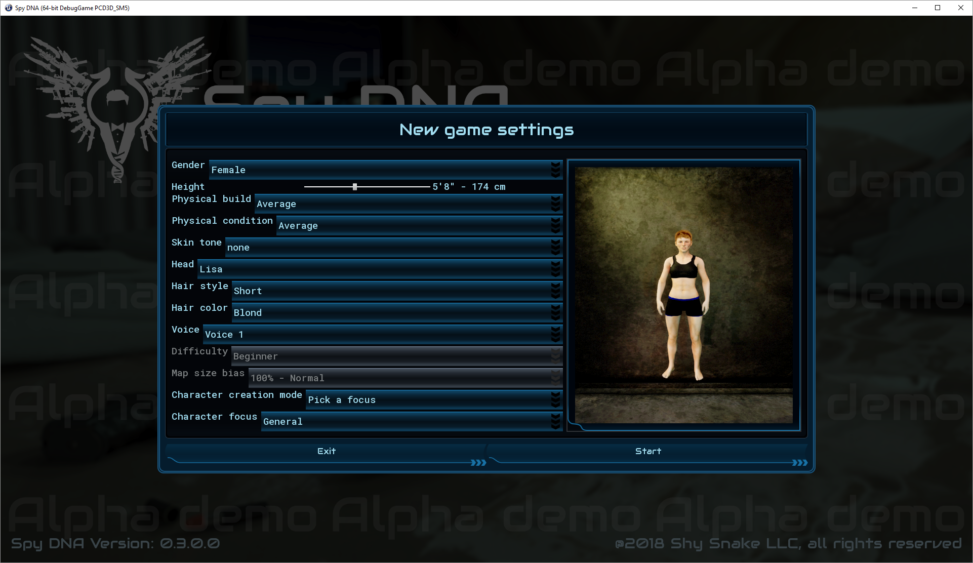 Character Creation In Spy Dna Shy Snake