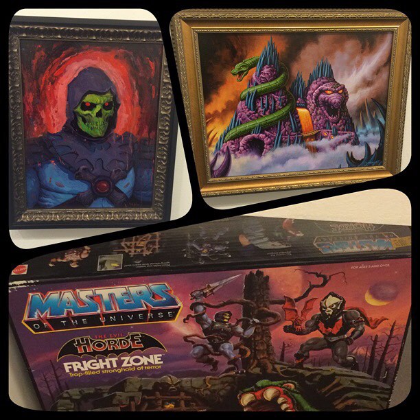 Rich Pellegrino (Top Left), Jason Edmiston (Top Right) Vintage toys provided by Mattel (Bottom) 