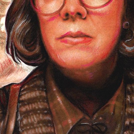 Crop detail of "My Log Has Something To Tell You" by Nathan Anderson (NAARRT)