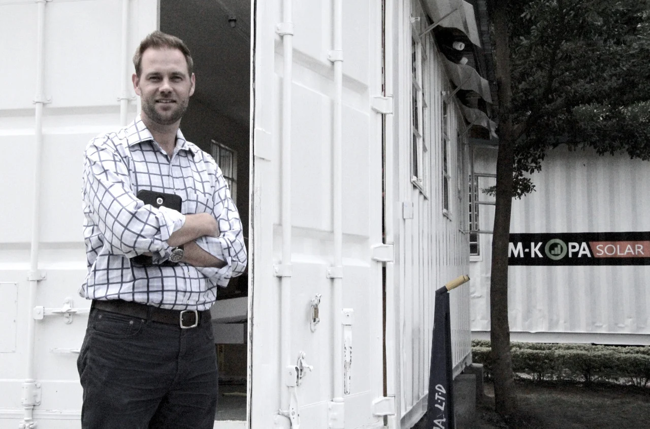 Jesse Moore, co-founder of M-Kopa Solar in Nairobi, Kenya