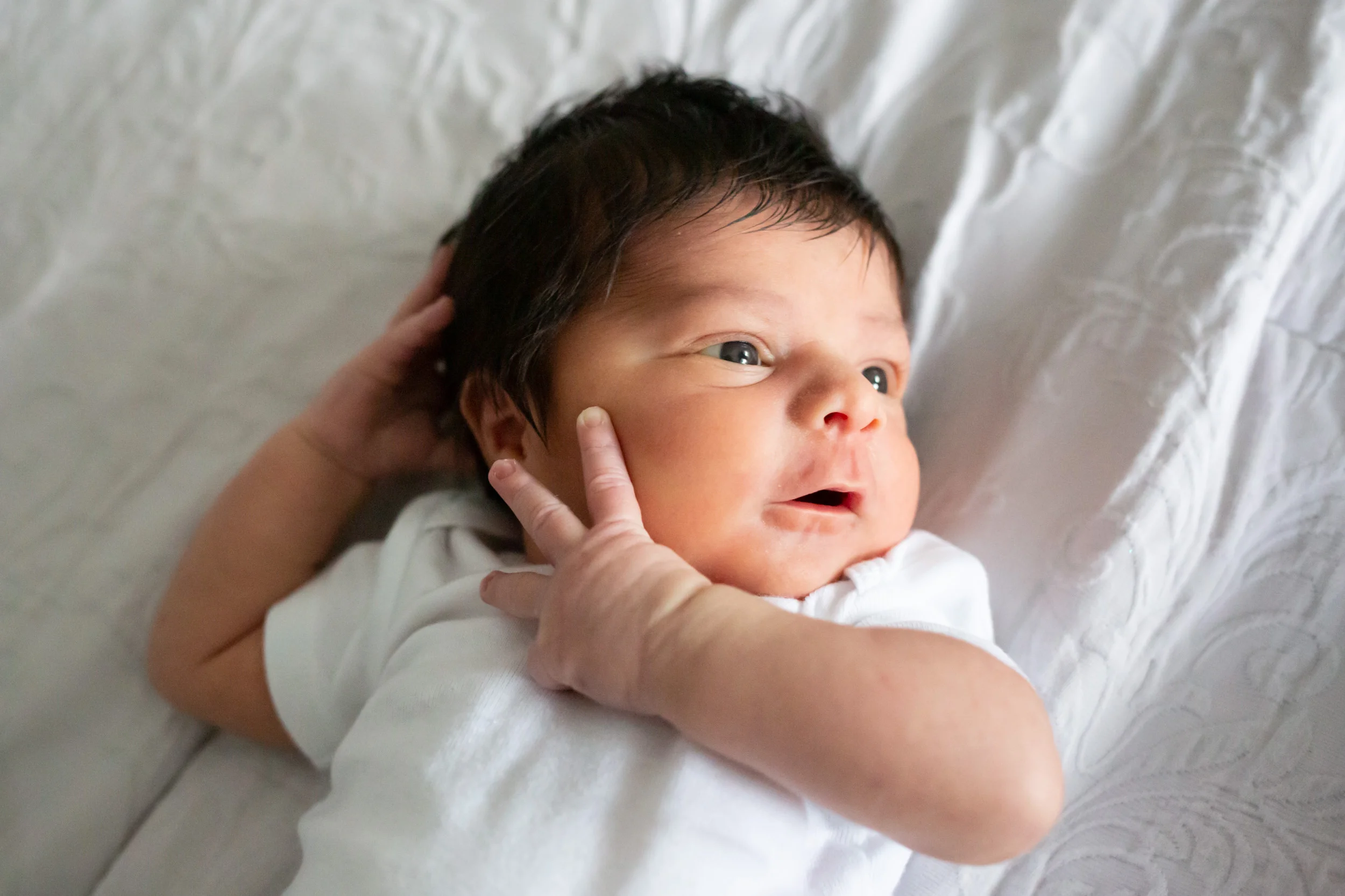 newborn baby face