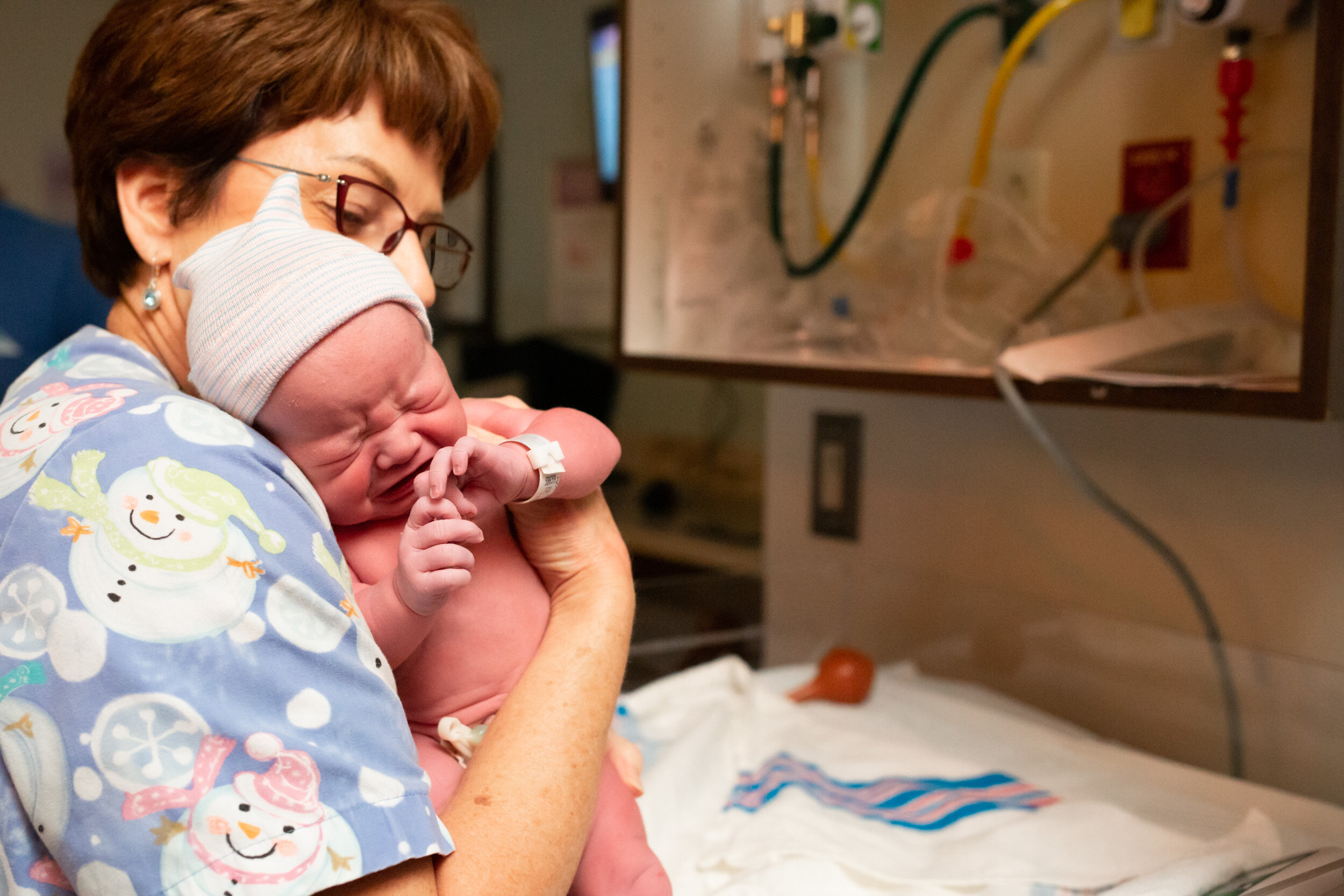 jacksonville nurse holding baby