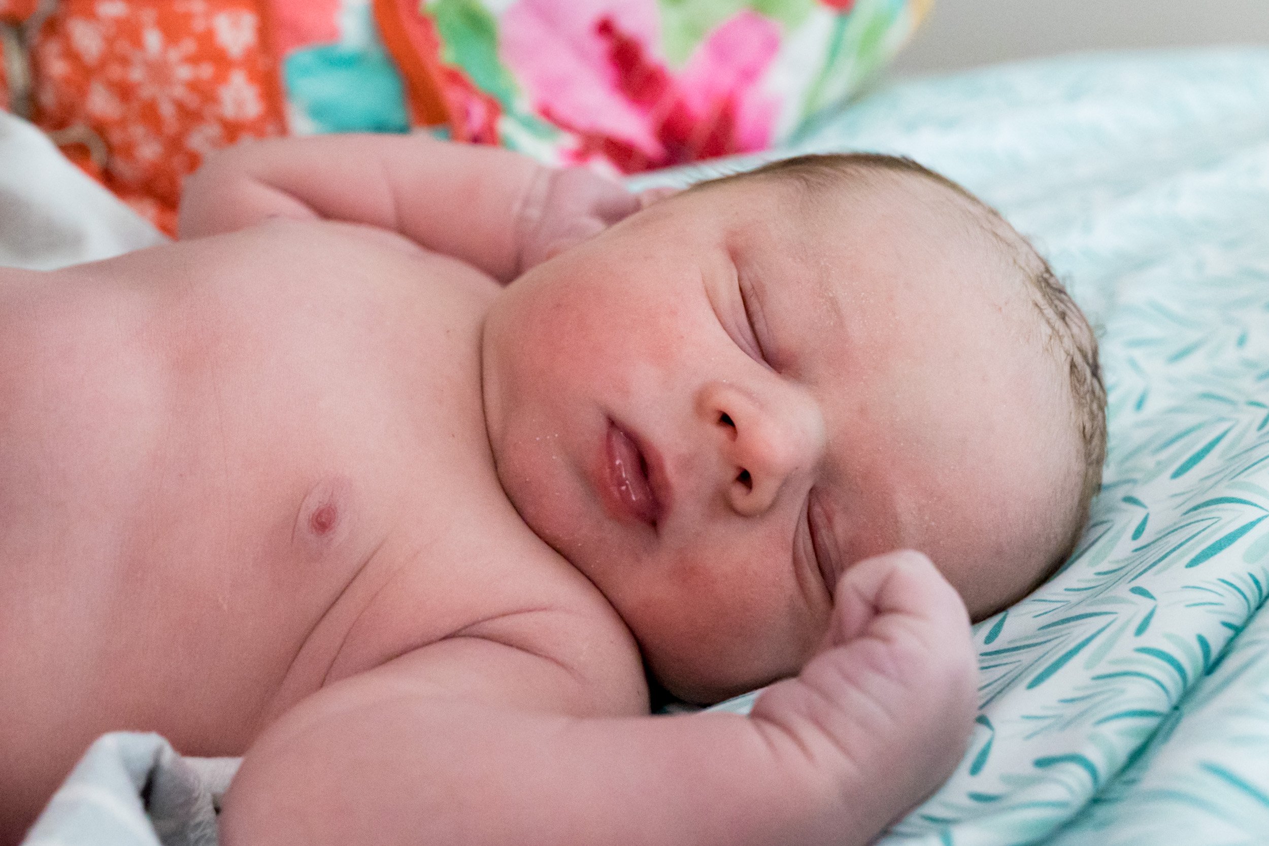 newborn baby just after birth