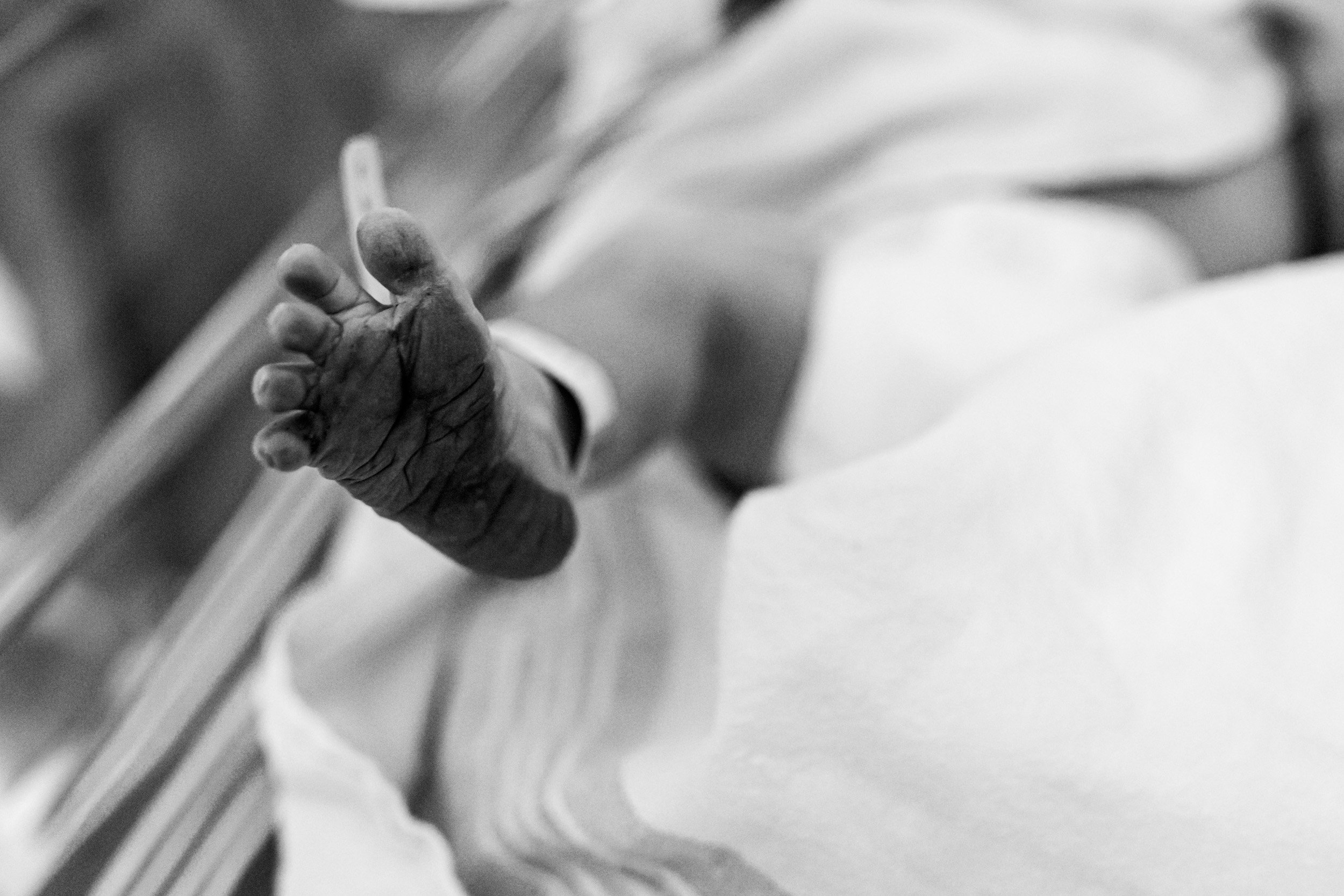 newborn baby foot