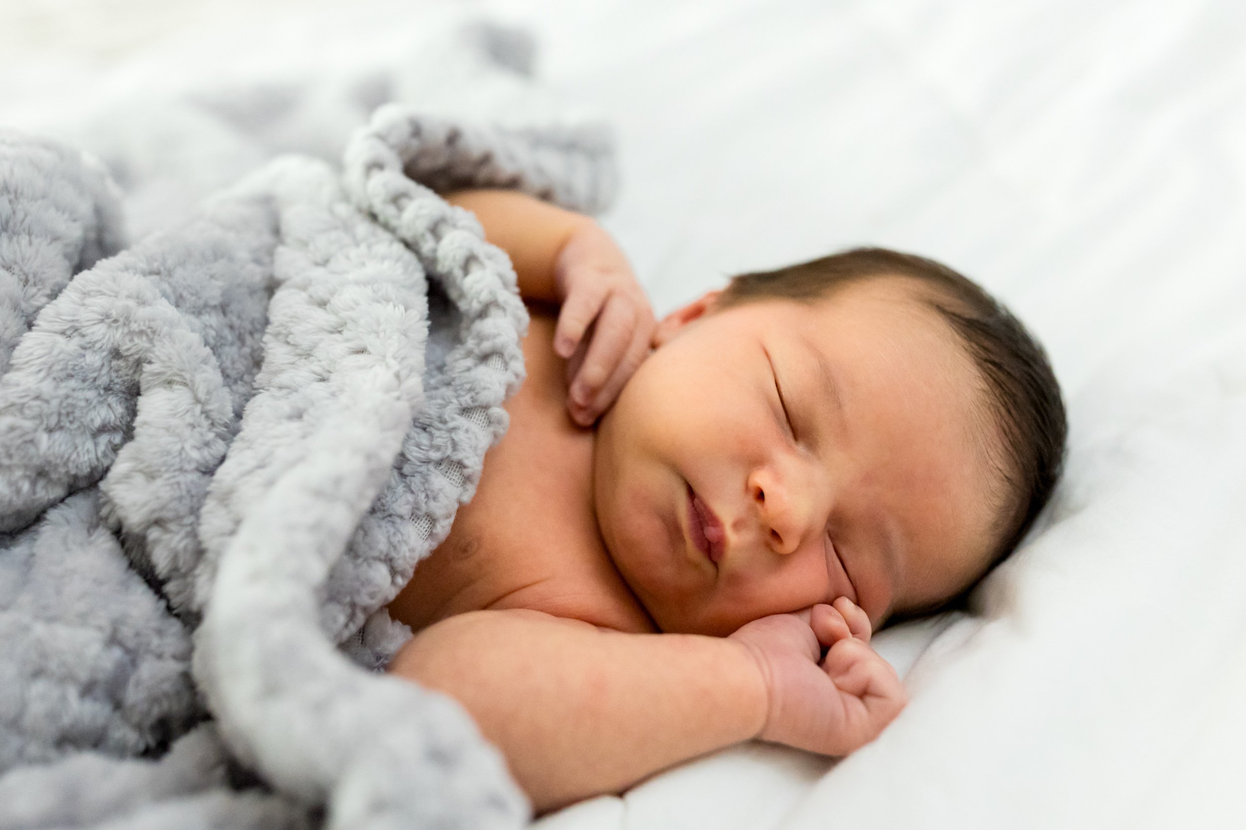 newborn baby boy sleeping