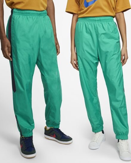 green nike track pants