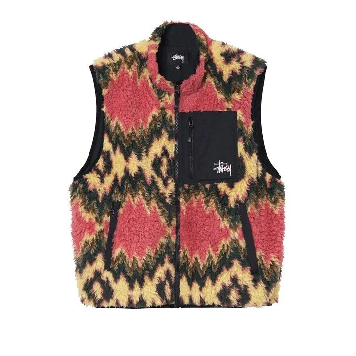 Stussy Fillmore Sherpa Vest — Skate Supply