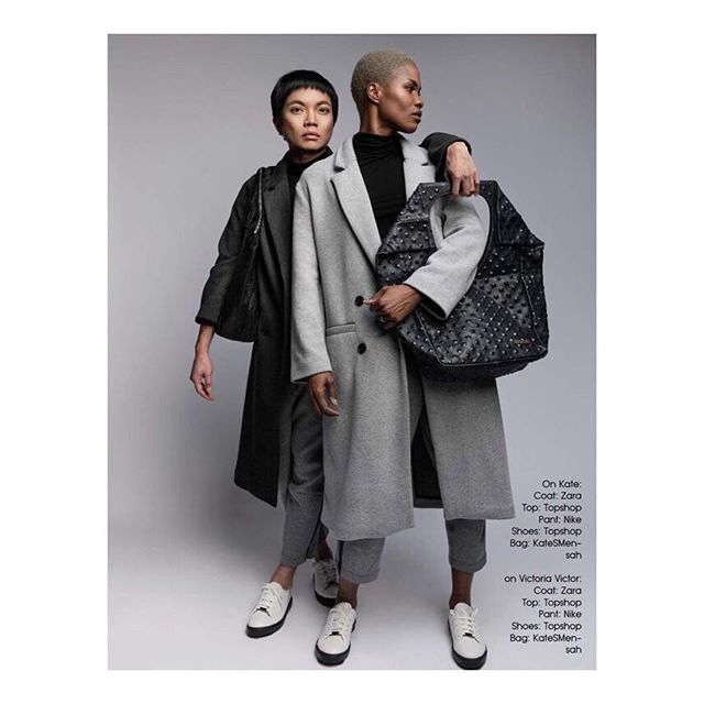 Force Majeure! Ying and Yang ! Total blessed for this editorial photoshoot with my favorite team Photographer : @senniakyle ; MUA: @oliver_beauty ; Models: @istyle4life and me @kate.s.mensah ; fashionstylist : me @k2tstyle; leather tote by @katesmens