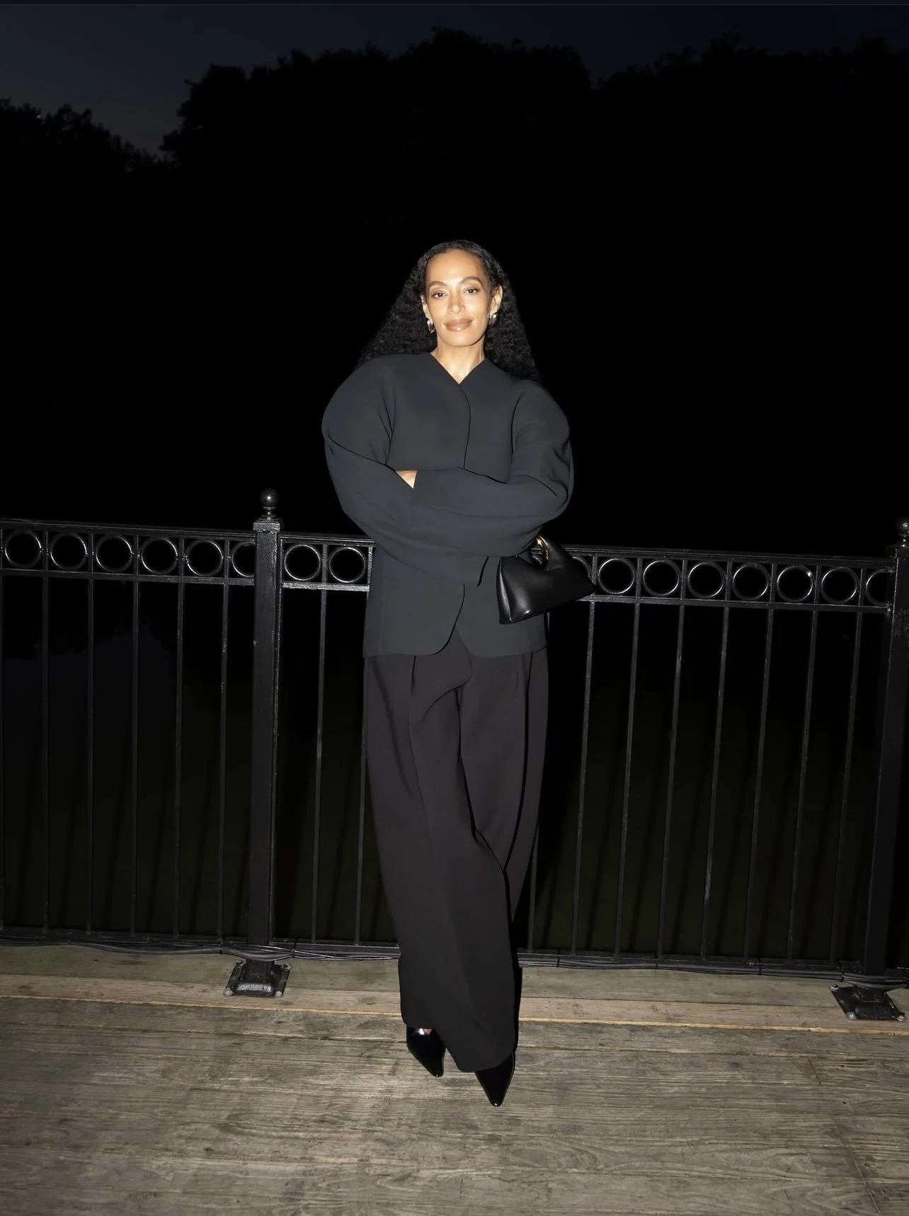 Solangé Knowles in Jacquemus for the Jacquemus X Veuve Clicquot NYFW event in Central Park. 