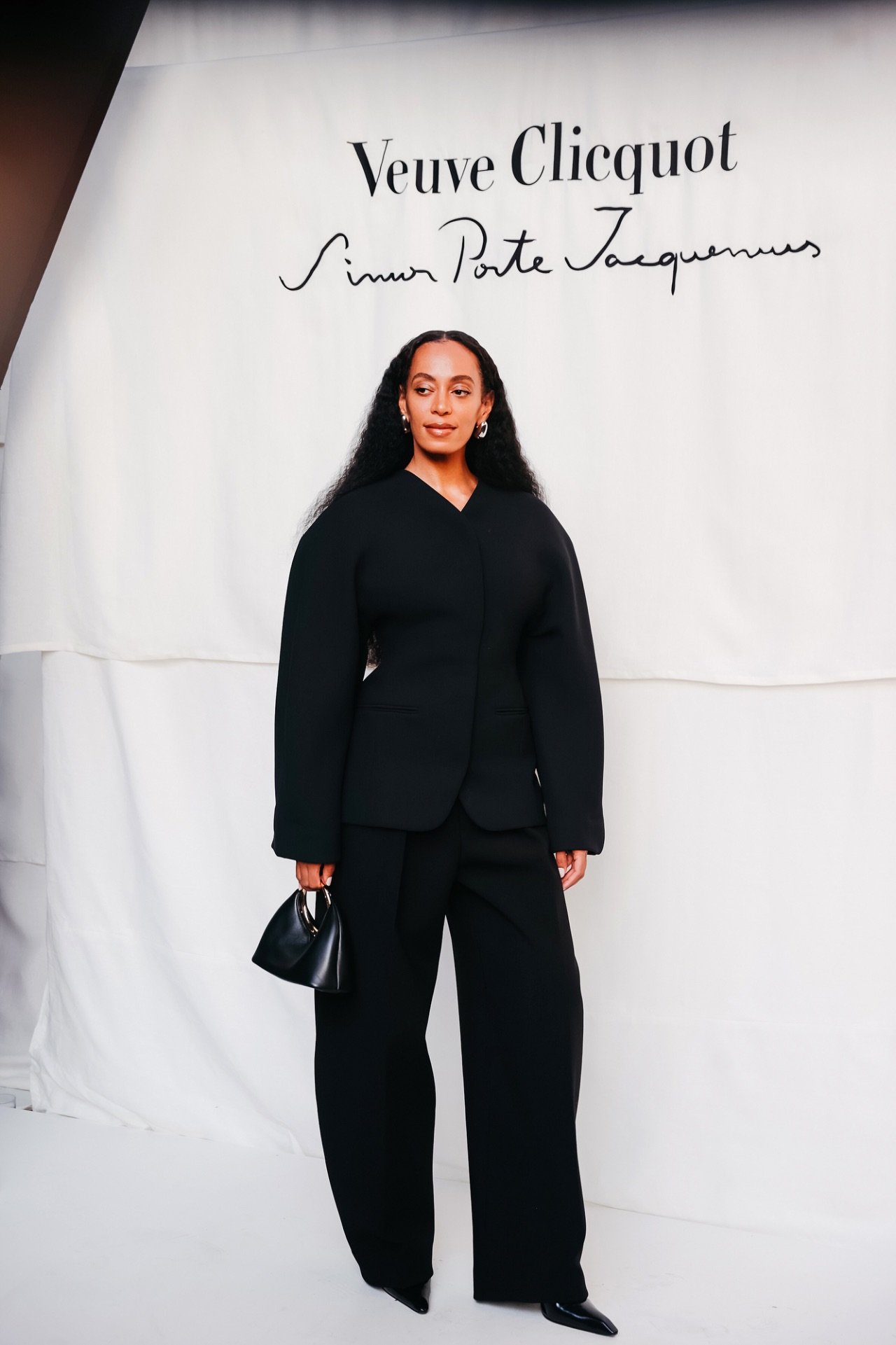 Solangé Knowles in Jacquemus for the Jacquemus X Veuve Clicquot NYFW event in Central Park. 