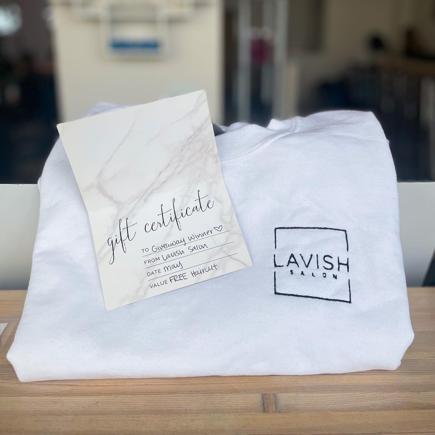 💕MAY GIVEAWAY💕

Win a custom Lavish sweatshirt &amp; a FREE haircut! 

Requirements:
1. Like this post &amp; follow @lavishspokane
2. Like all of our posts in the month of May
3. Post this post on your Insta story and tag us for an extra entry! 
4.