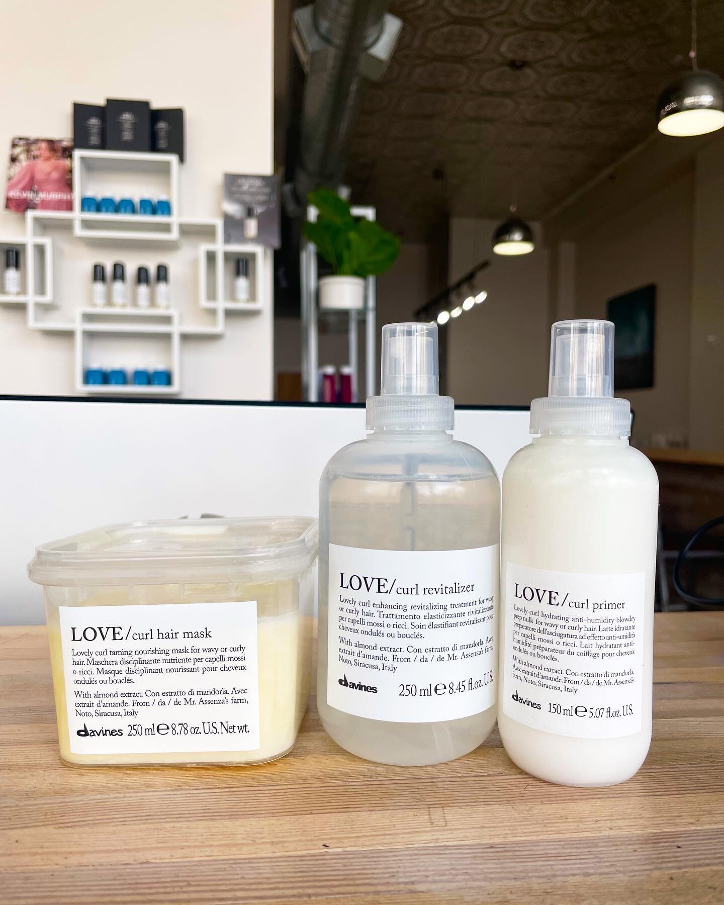 Some products for our curly haired clients!!! The Davines Love Curl line helps nourish &amp; enhance your natural curls! Come pick it up at the salon today💕

.
.
.
#spokanestylist #spokanesalon #pnw #spokanedoesntsuck #spokane #spokanehair #downtown