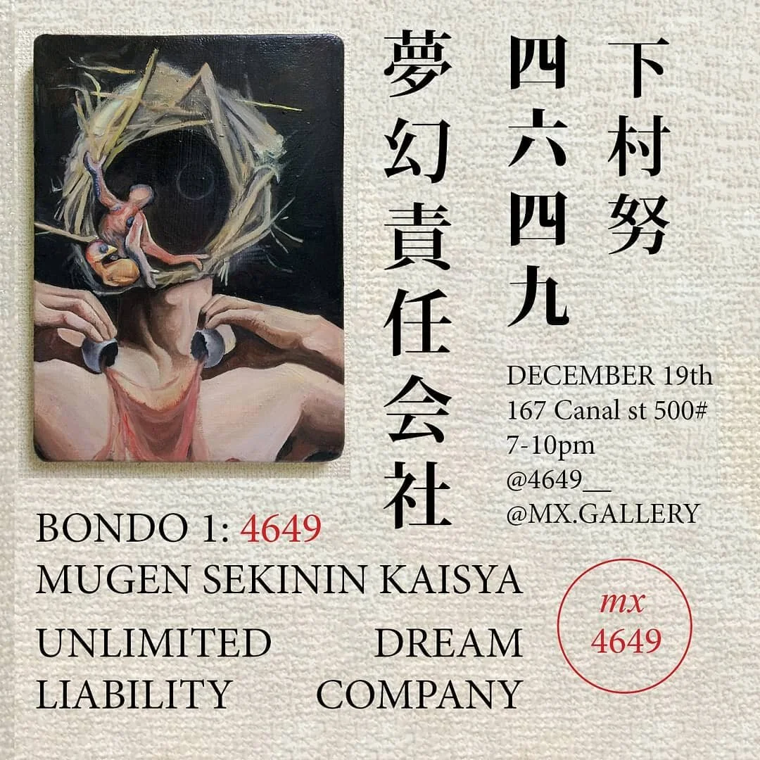 Come to the show curated by @4649__ @ mx december 19th @ 7pm

@tommy_npc @4649__ @mx.gallery @ruffruffraff