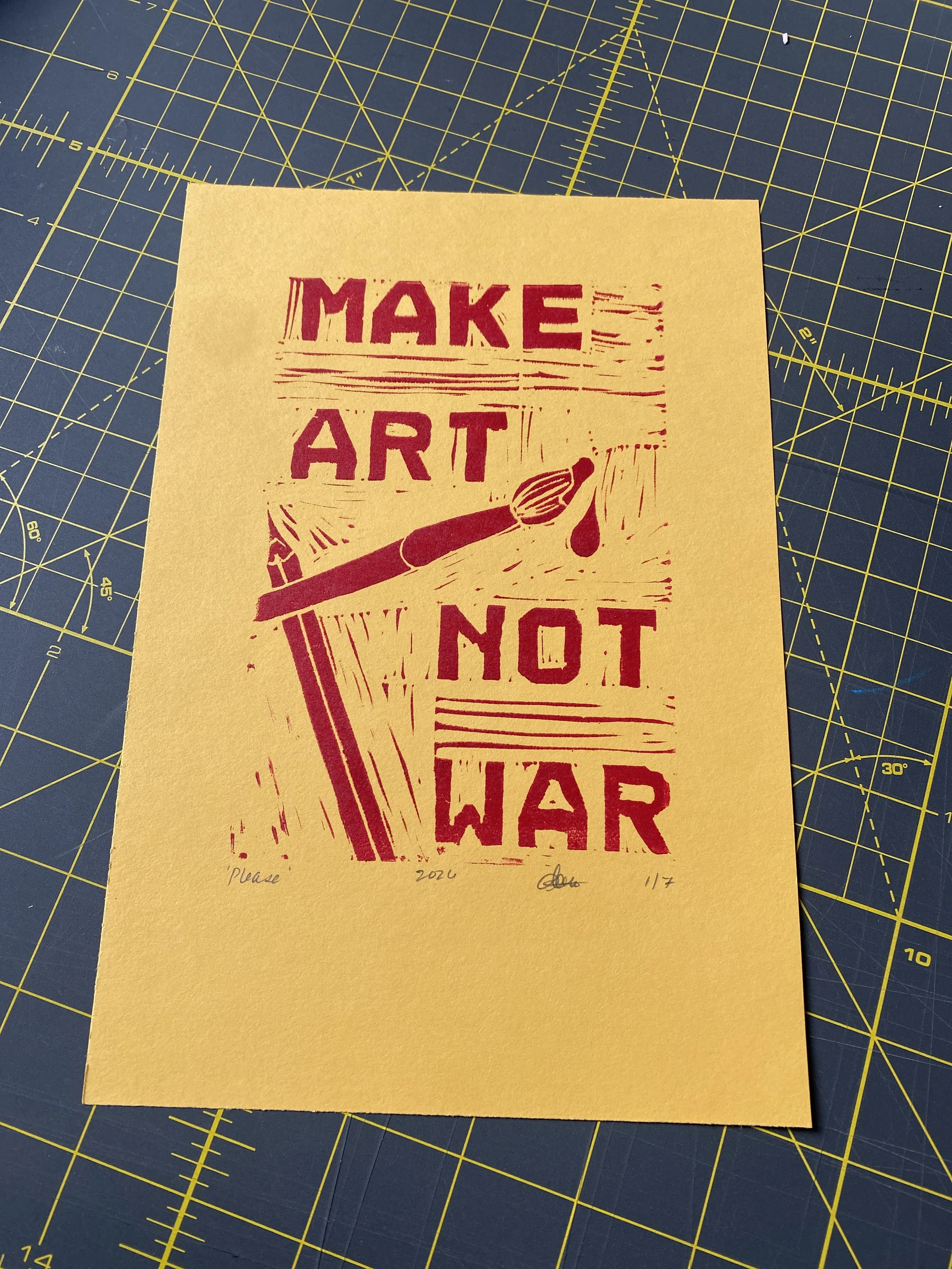 make art not war print hippie love no war make art art gift for an older person rebel revolution creativity is the answer