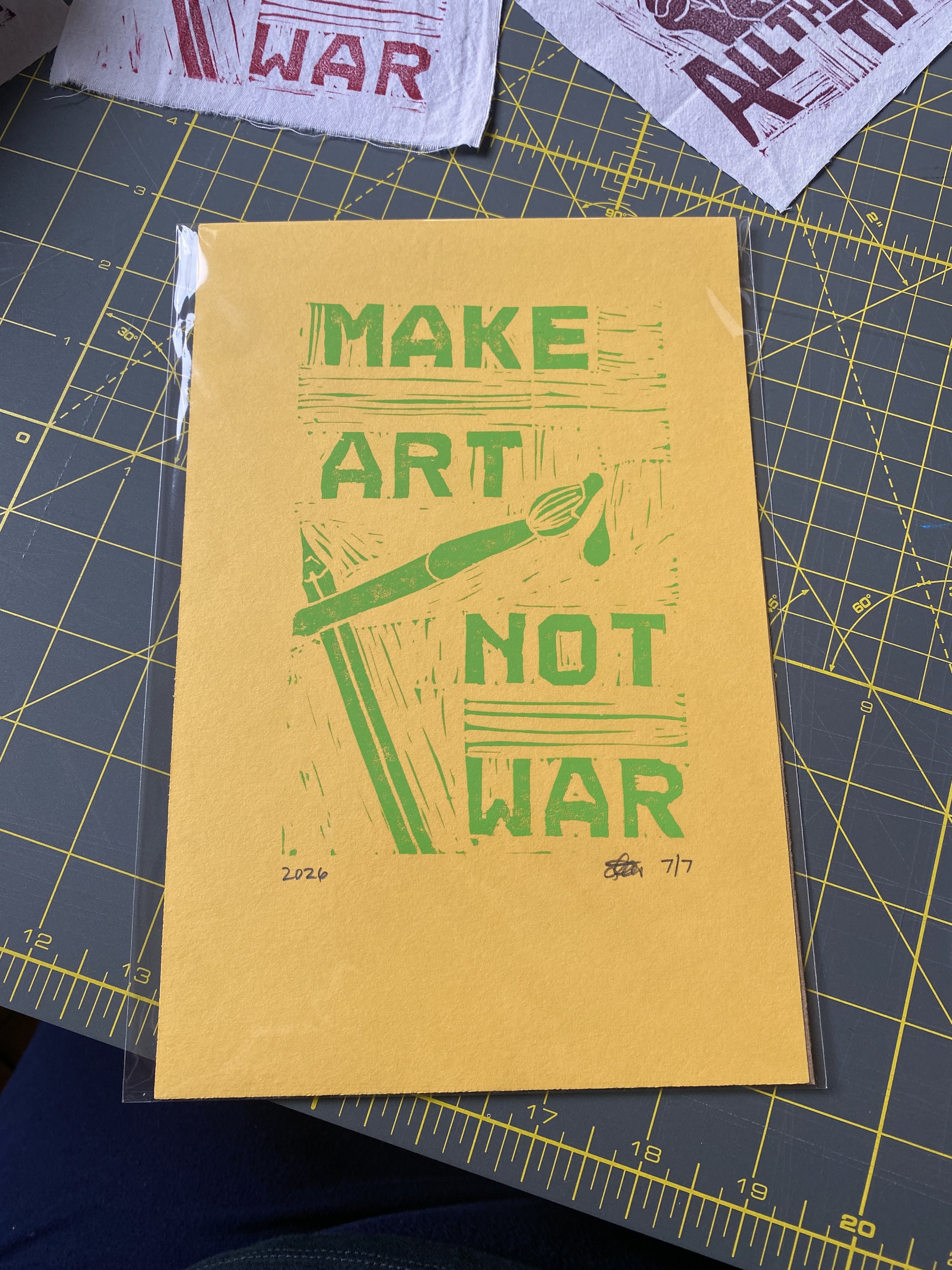 make art not war print hippie love no war make art art gift for an older person rebel revolution creativity is the answer