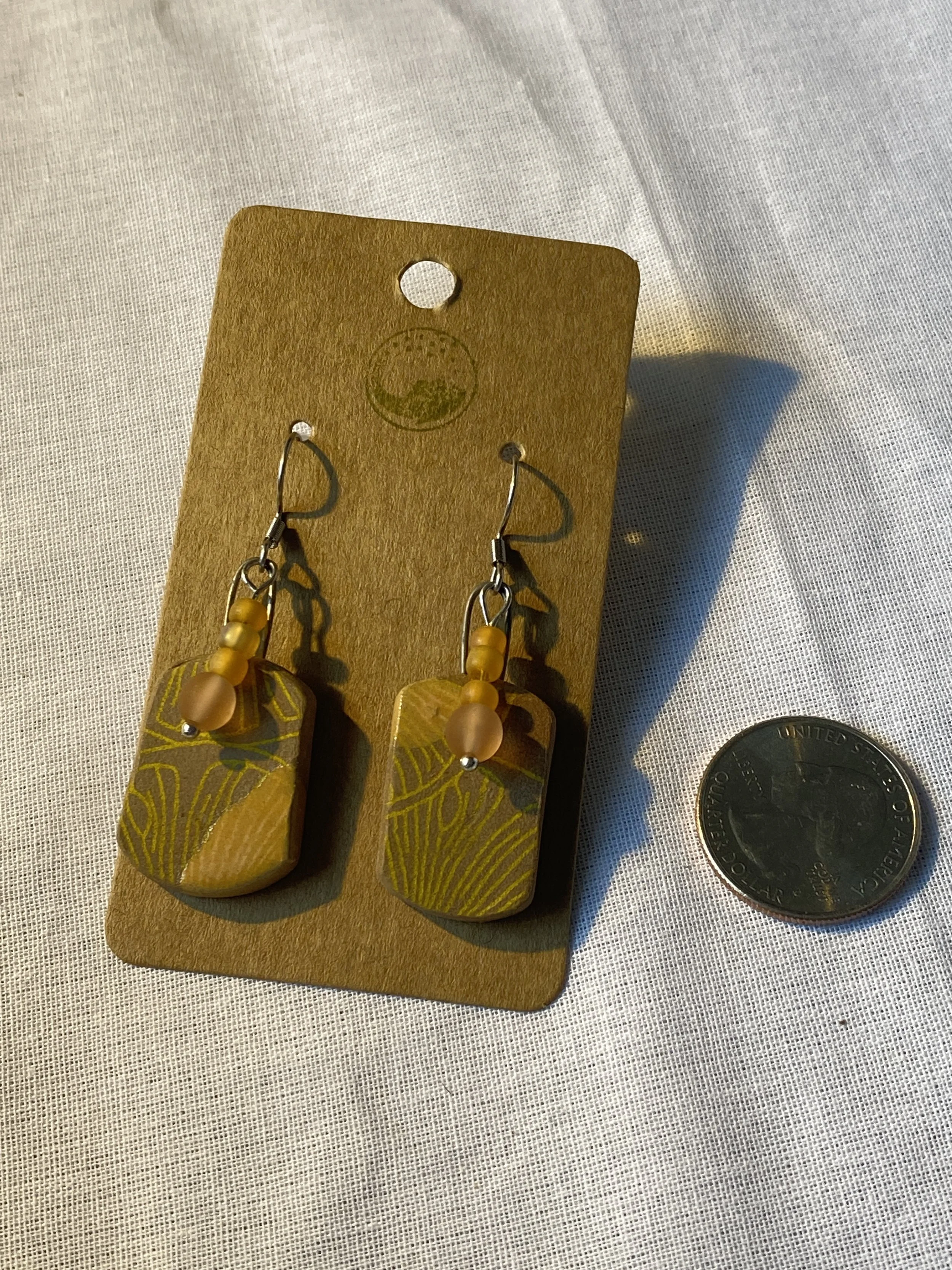 citrus ceramic earrings walnut clay lemon images lemon jewelry lemons ceramic art