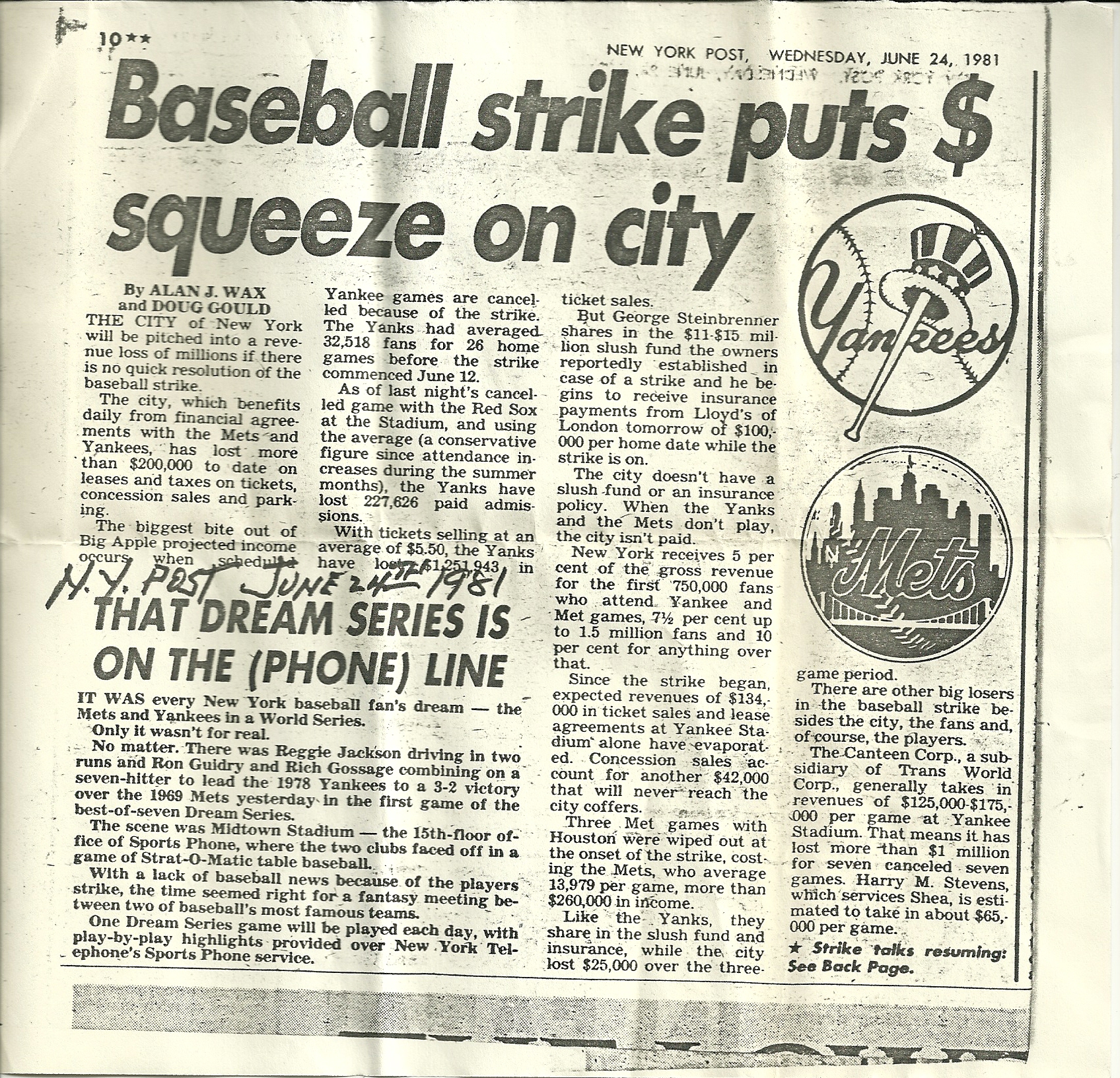 6.24.1981.+New+York+Post.++Baseball+Strike+Puts+$+Squeeze+on+City.jpg