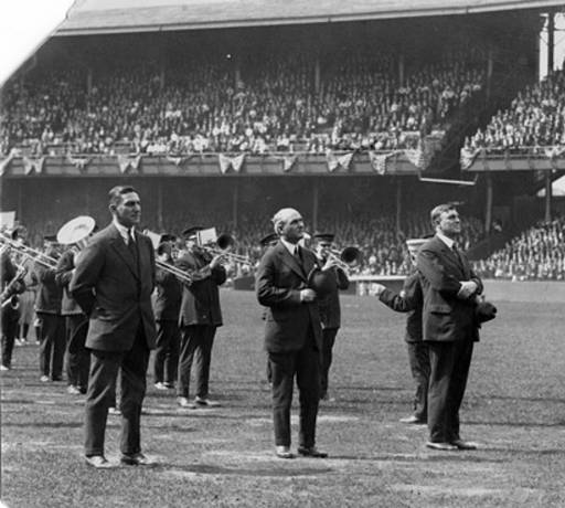 Taking-in-a-performance-at-ball-game-League-Park-1928.jpg