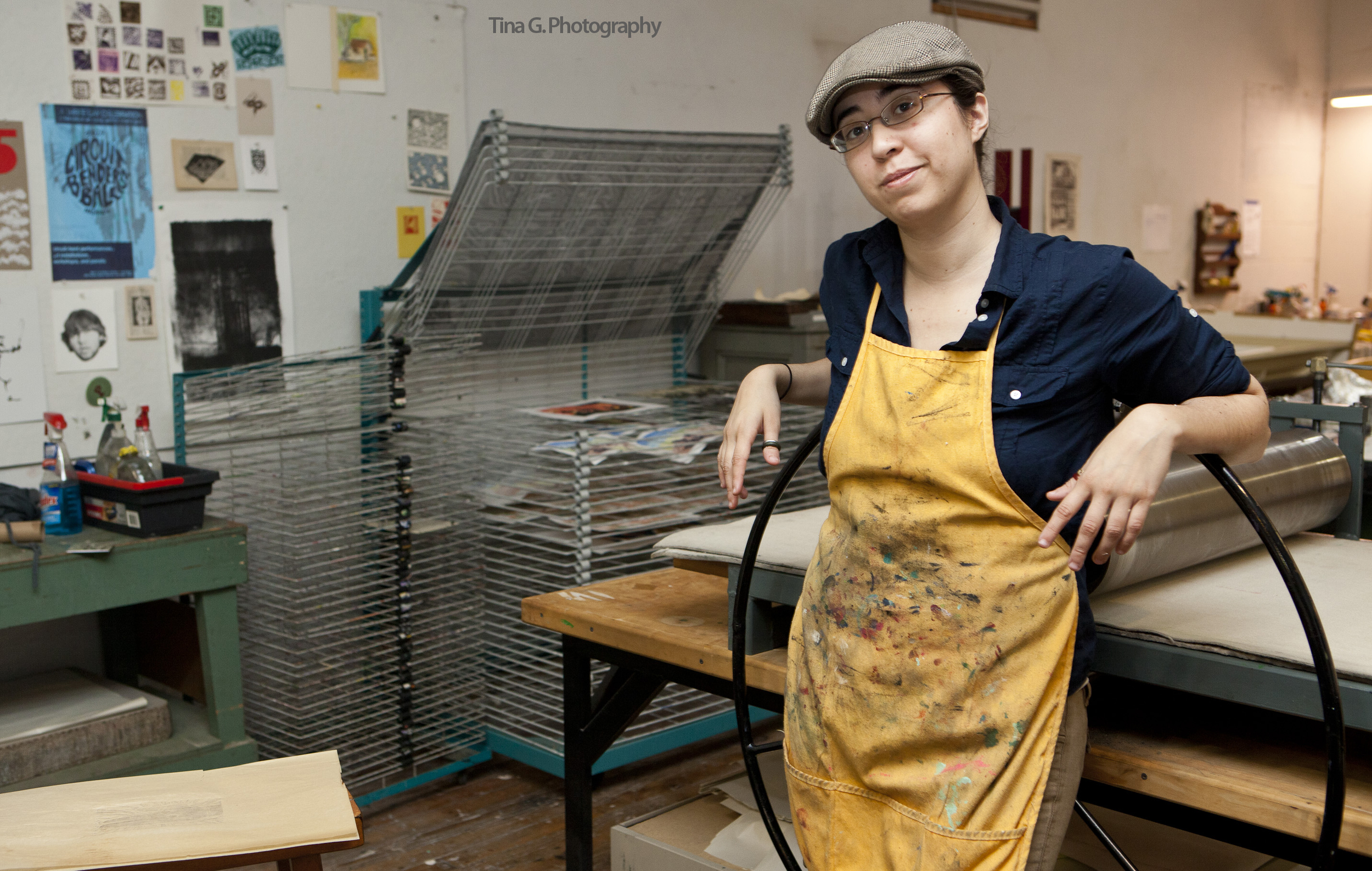 I had the pleasure of spending the afternoon at Platone Printmaking watching Megan Kelley work the printing press. Read the interview and learn more about her work!