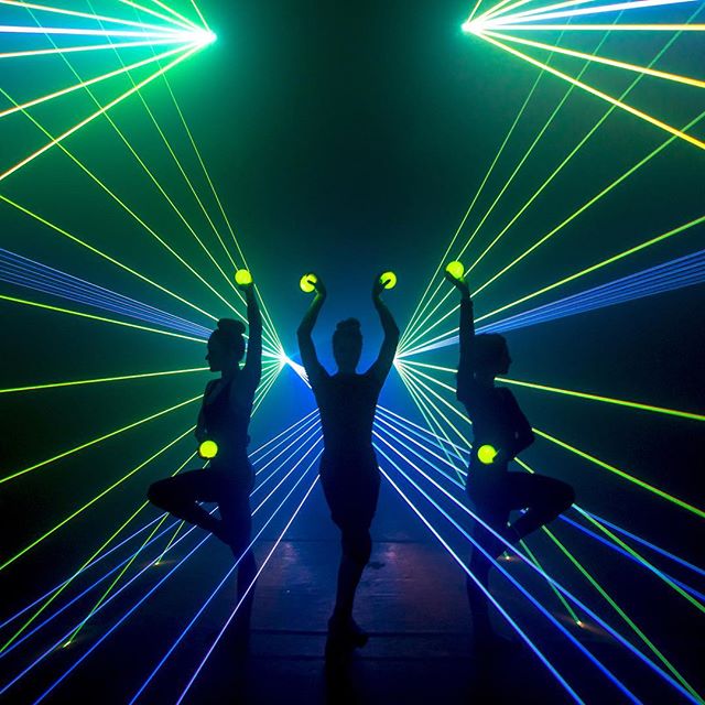 trio de lumi&egrave;re | #quixotic #quixoticblackboxstudio #laserlight #laserlightshow #lightdesign #visualsoflife #artandtechnology #led #laser #light #event #eventplanner #kcevents #innovation #design