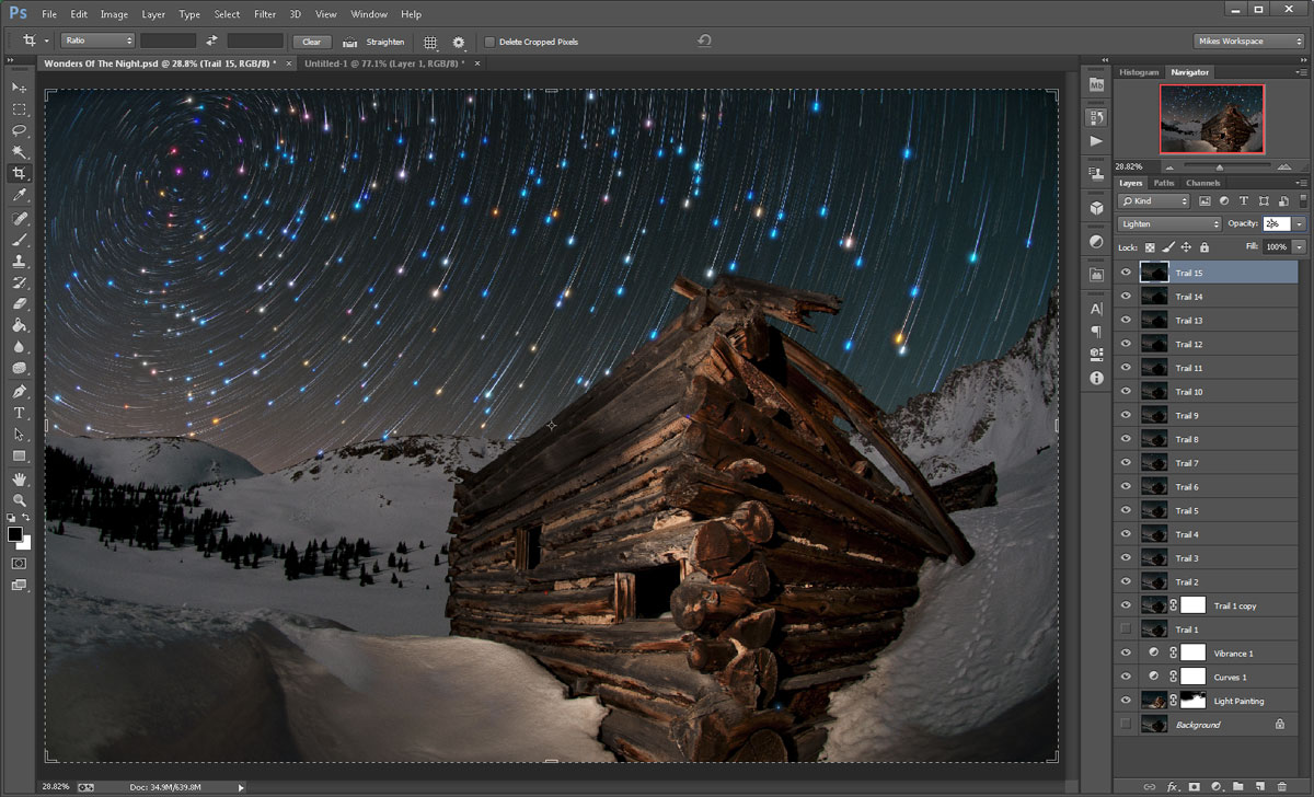 Wonders Of The Night Setting Layer Opacity On The Tail