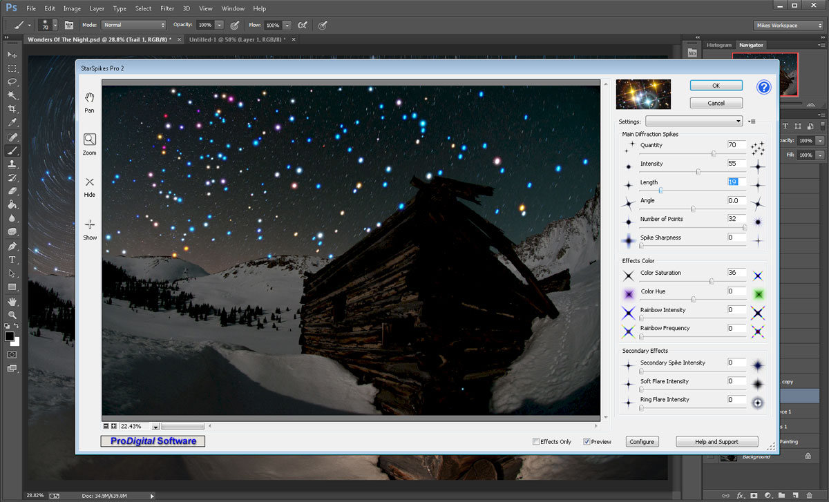 Wonders Of The Night Adding Star Spikes To The Heads