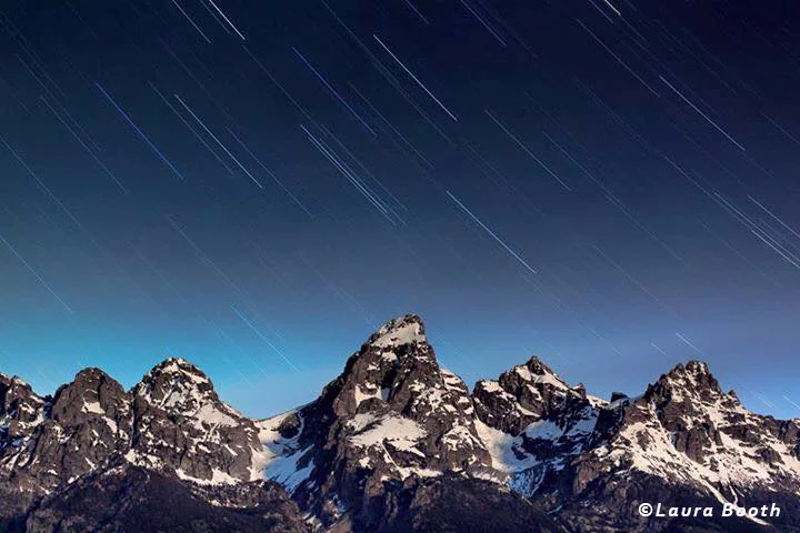 Star Trails over Grand Teton