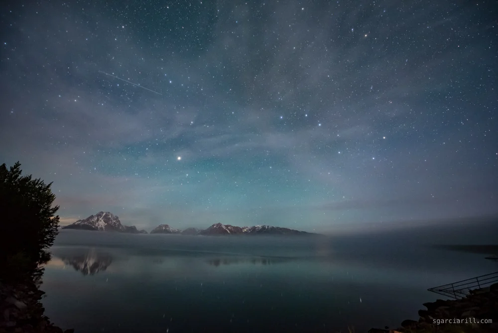 A Break from the Fog at Jackson Lake