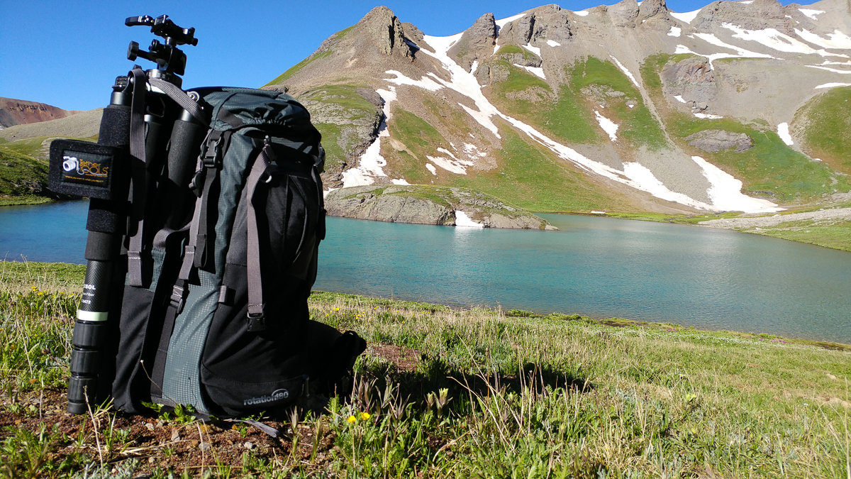 The Rotation180° handles some quick morning photography after an overnight at Island Lake near Silverton, Colorado.