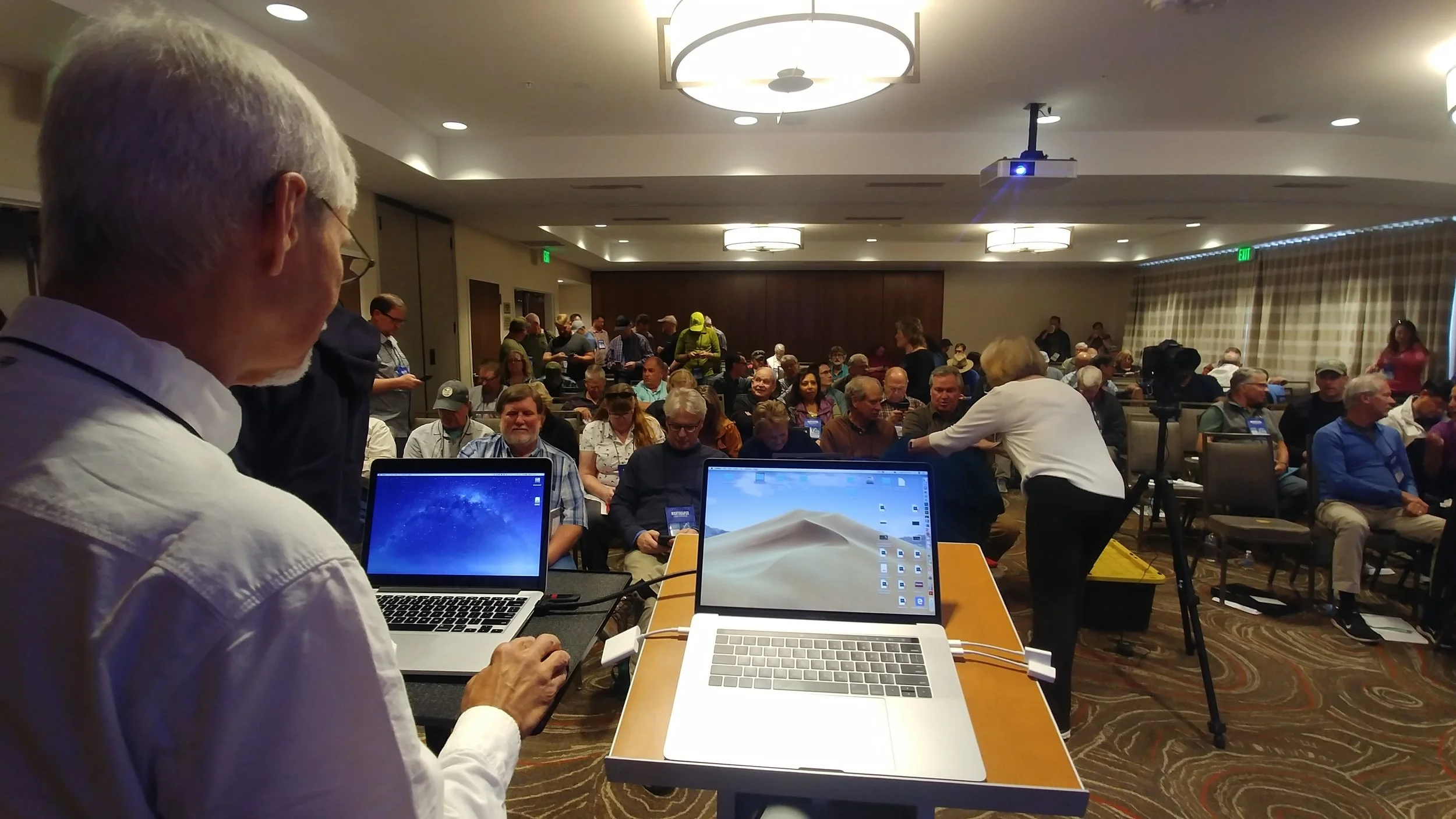 Wayne Pinkston is on deck at the first annual NightScaper Conference in Moab, Utah.