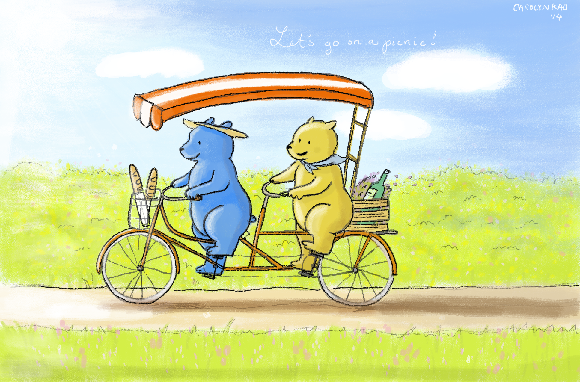 "Bears, bikes and Bordeaux" © Carolyn Kao 2015