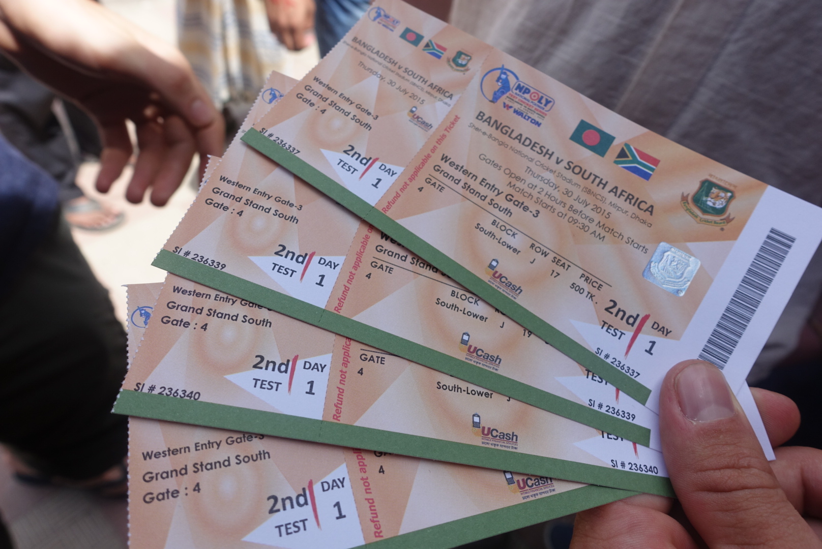 VIP Tickets to the Bangladesh vs. South Africa cricket match