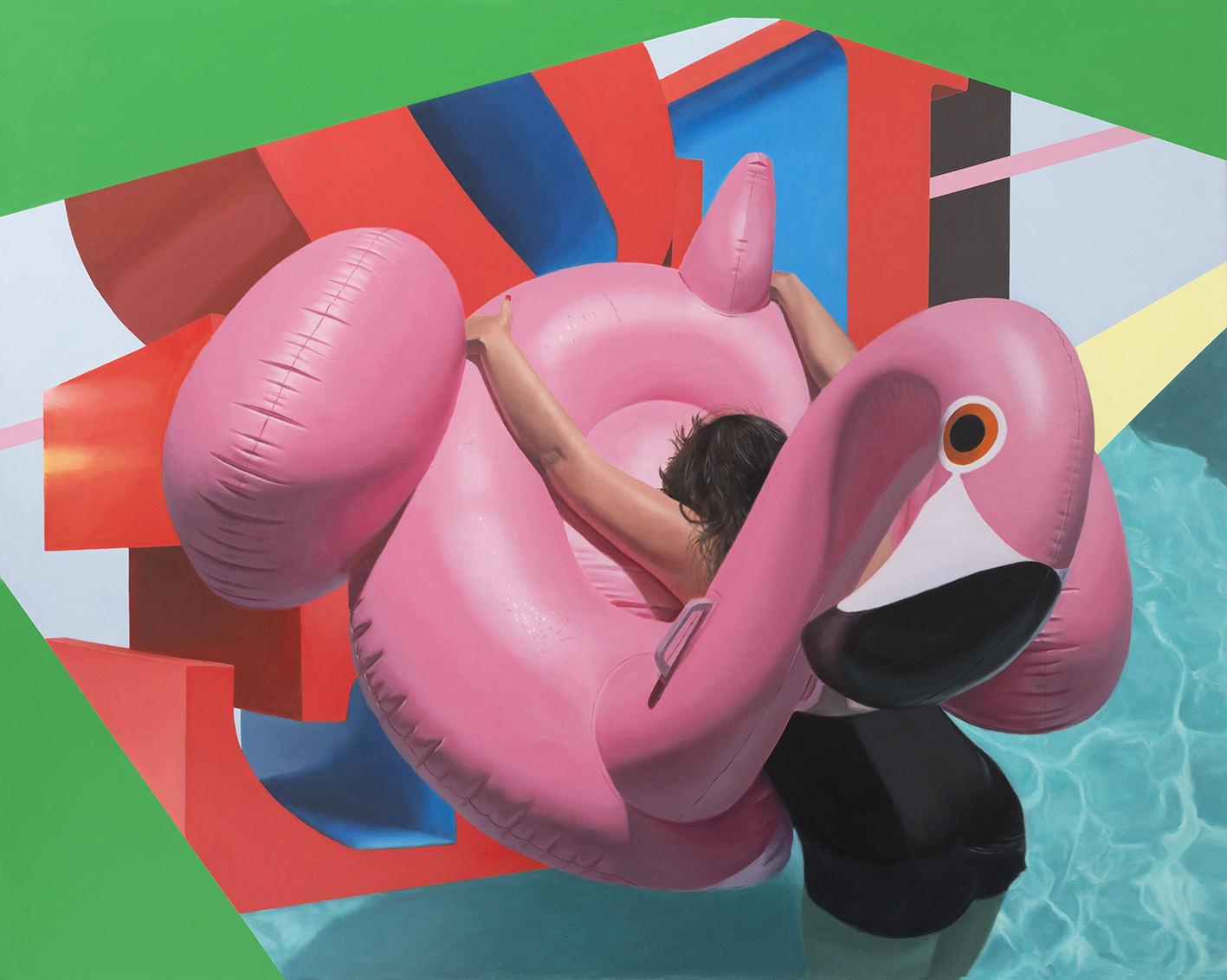 Bathing in Love , oil on canvas, 122cm x 152cm